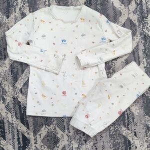 Kids Pajama Set Size 2T with Multicolor Print